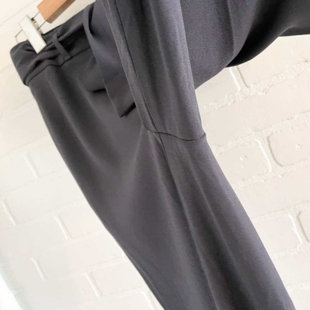 Aritzia Babaton Quillan Tie Waist Wide Leg Pants Pockets Quiet Luxury Size 4 - Picture 7 of 13